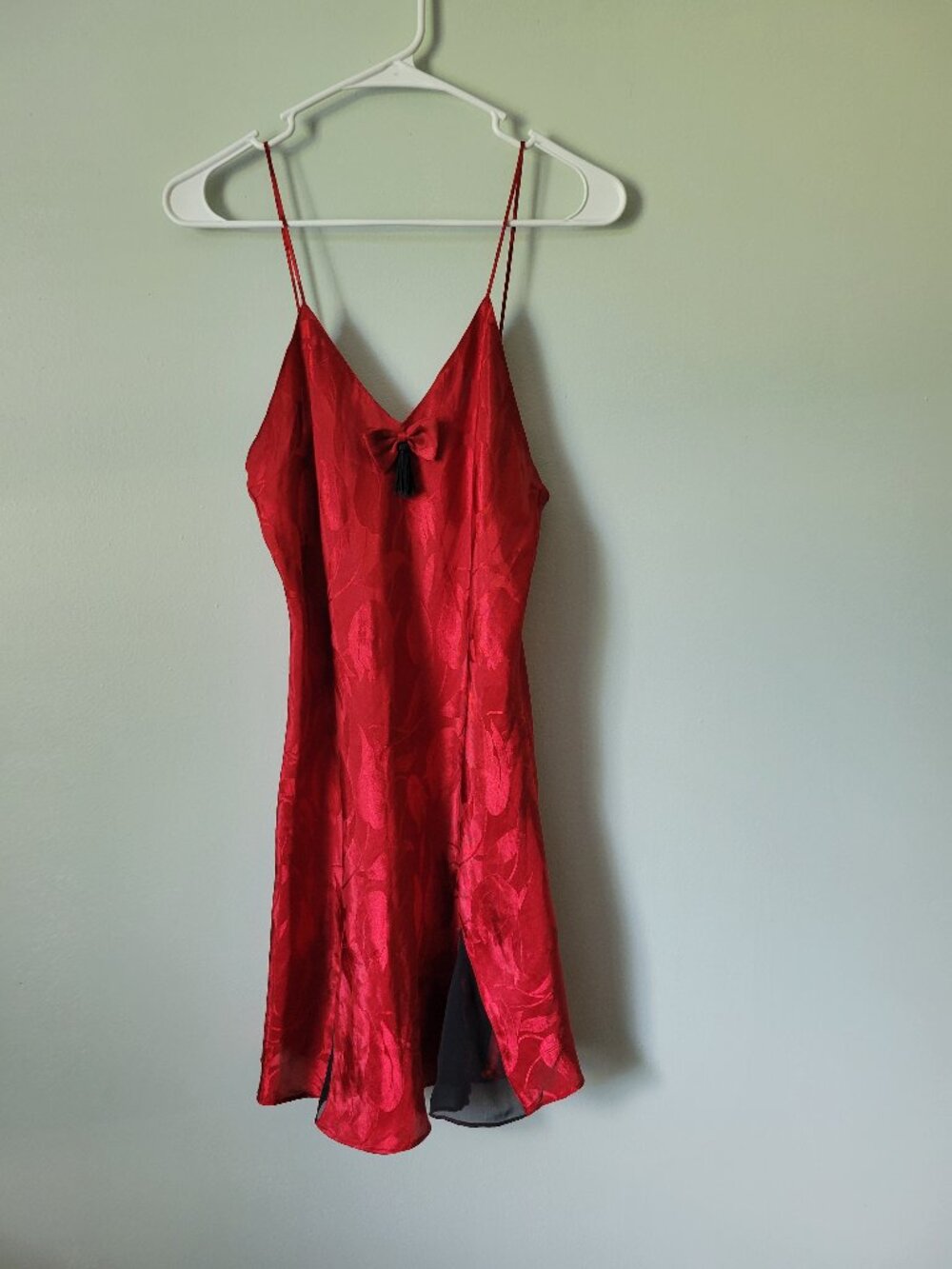 Victoria's Secret Red Chemise Women's Medium Intimate Slip Sleepwear Vintage 90s